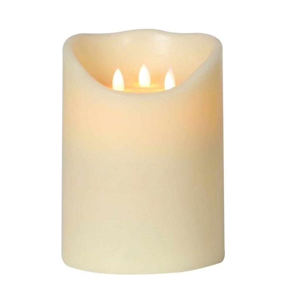 Elements Moving Flame LED Pillar Candle 20 x 15cm Extra Image 1